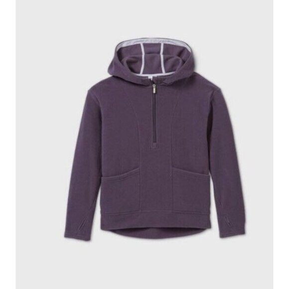 Girls' Fleece 1/4 Zip Sweatshirt - All in Motion™ Nwt Size XS (4/6) - Picture 1 of 2